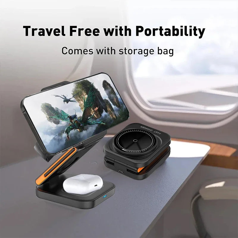CircuitTech FoldCharge 3-in-1 AirPods charging pad detail