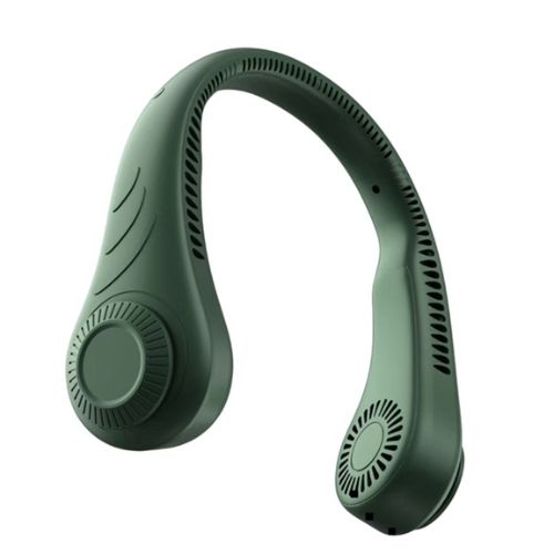 CircuitTech NeckBreeze neck fan USB charging port and cable detail